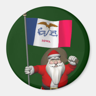 Imã Papai Noel Com Alferes De Iowa