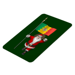 Ímã Papai Noel Com Alferes De Los Angeles