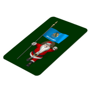 Ímã Papai Noel Com Alferes De Oklahoma