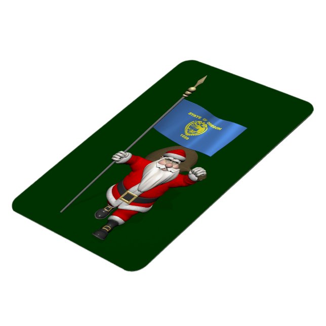 Ímã Papai Noel Com Alferes De Oregon (Left Side)
