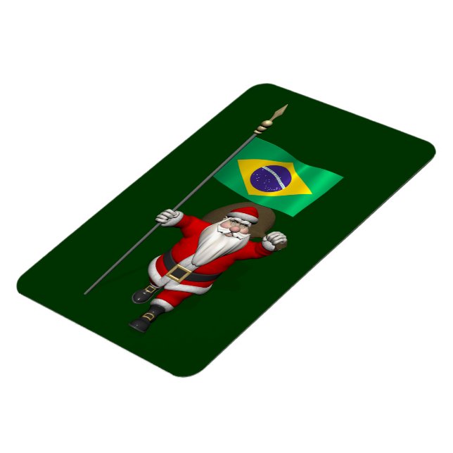 Ímã Papai Noel Com Alferes Do Brasil (Left Side)