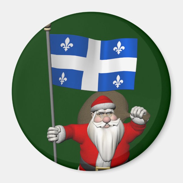 Imã Papai Noel Com Alferes Do Québec CDN (Frente)