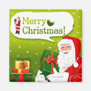 Imã Papai Noel com presentes