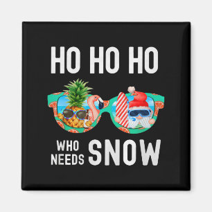Imã Papai Noel da Palmeira Surfando Férias de Verão Ho