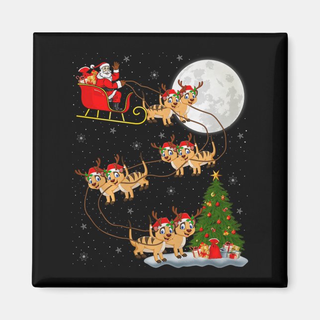 Imã Papai Noel de Pé Sentado Voadorengano Natal Divert (Frente)