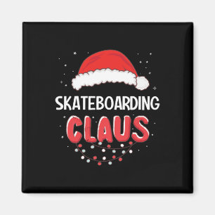 Imã Papai Noel de skate Natal Fantasia Combinante