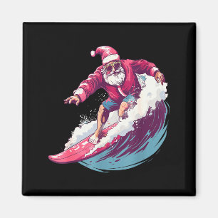 Imã Papai Noel de Surfe de Natal Surfista Amante do Xm