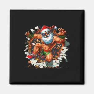 Imã Papai Noel Derrubando a Parede Xmas Em Julho Menin