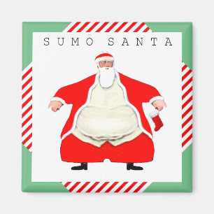 Imã Papai noel do lutador do Sumo