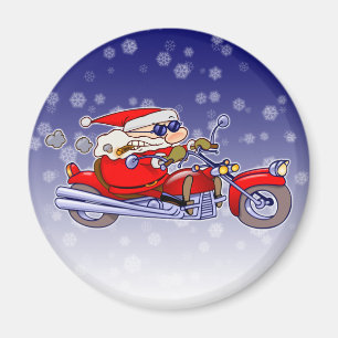 Imã Papai noel do motociclista