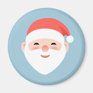 Imã Papai noel do Natal na luz - azul