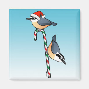 Imã Papai noel do pica-pau-cinzento