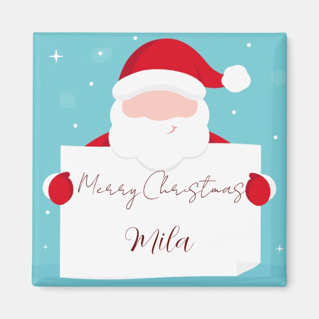 Imã Papai Noel, doce Natal (Frente)