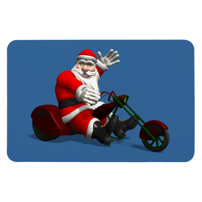 Ímã Papai Noel Em Trike (Horizontal)