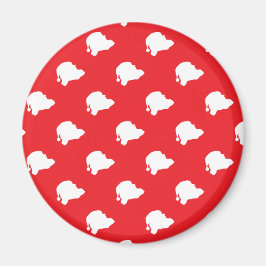 Imã Papai Noel em vermelho