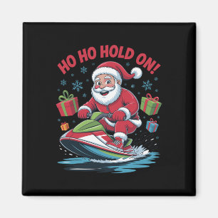 Imã Papai Noel Engraçado Amante de Jet Ski Natal Xmas 