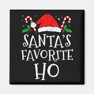 Imã Papai Noel engraçado de Natal Favorito Ho Travesso