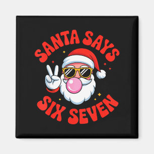 Imã Papai Noel Engraçado Diz 6 7 Seis Sete Meme de Nat