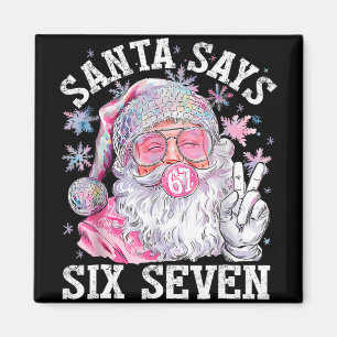 Imã Papai Noel Engraçado Diz Seis Sete Natal 67 Meme X