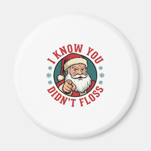 Imã Papai Noel Engraçado Não Usou Fio Dental Dentista