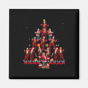 Imã Papai Noel Engraçado Trump Dança Árvore Natal Cami