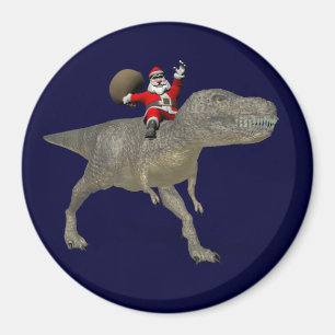 Imã Papai Noel Está Andando Em Trex