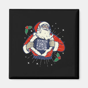 Imã Papai Noel Está Trump Fan Code Qr Trump Dance Engr