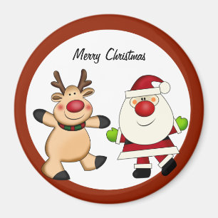 Imã Papai noel & feriado do Natal da rena