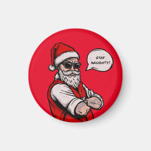 Imã Papai Noel Fica Feliz Natal