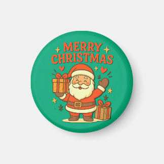 Imã Papai Noel Fofo Arte de Natal – Feliz Natal