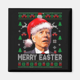 Imã Papai Noel Joe Biden Engraçado Alegre Páscoa Natal