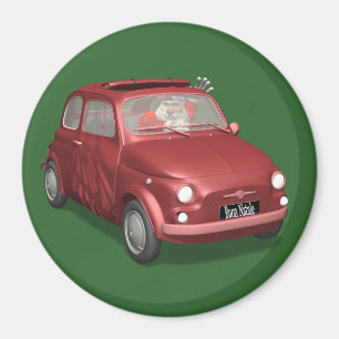 Imã Papai Noel Na Fiat 500