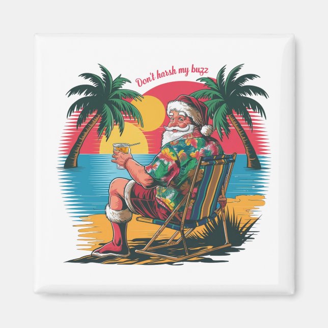Imã Papai Noel num paraíso tropical (Frente)