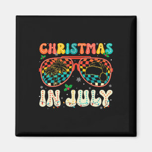 Imã Papai Noel Óculos de Sol Praia Natal Em Julho Home