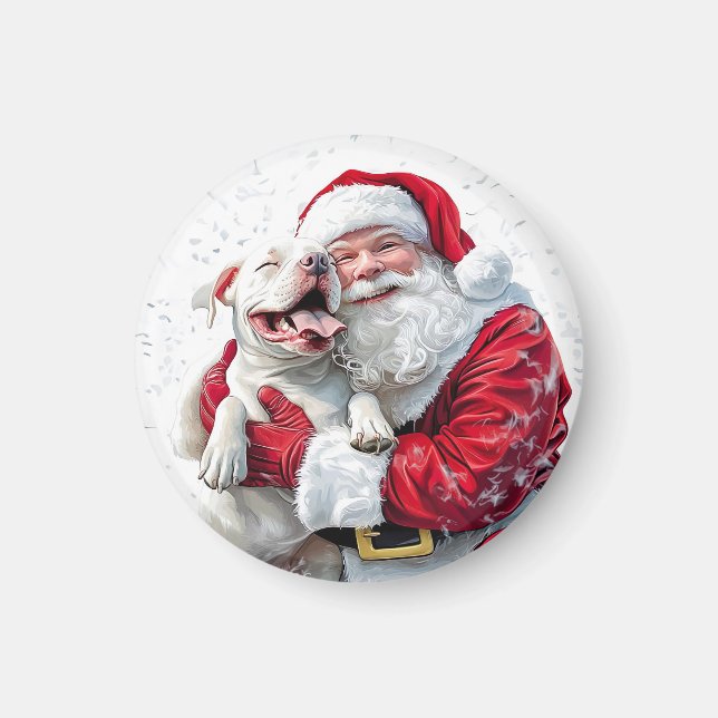 Imã Papai Noel & Pitbull (Frente)