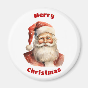 Imã Papai Noel Retro Feliz Natal