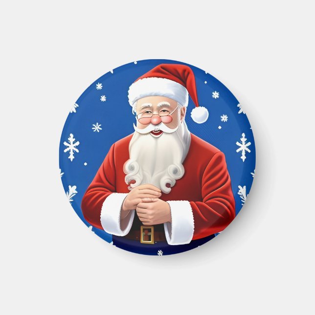 Imã Papai Noel Sorridente (Frente)