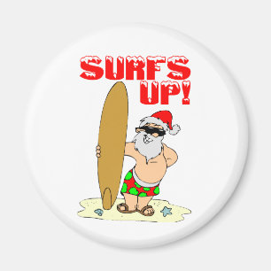Imã Papai noel surfando