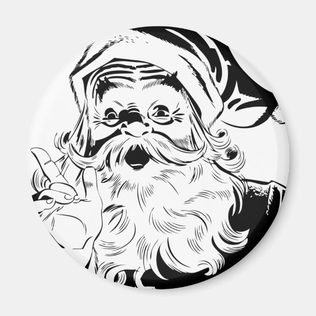 Imã Papai Noel Vintage (Frente)