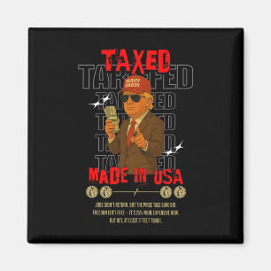 Imã Papai Tarifa Design Divertido de Trump – Meme Polí