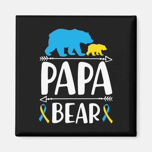 Imã Papai Urso da Conscientização da Síndrome de Down  (Frente)
