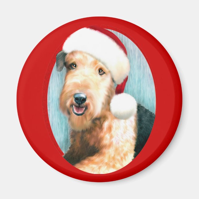Imã Papais noeis Airedale Terrier (Frente)