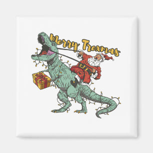 Imã Papais noeis Andando T Rex - Trexmas Felizes