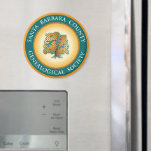 Papais noeis Bárbara Genealogia Society Magnet