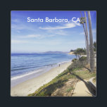 Imã Papais noeis Barbara Montecito California Butterfl<br><div class="desc">Vejam a bela vista do oceano Pacífico e da costa da Califórnia neste ímã de Papais noeis Barbara's Butterfly Beach.</div>