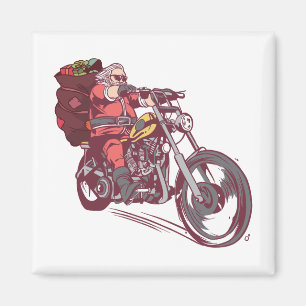 Imã Papais noeis Biker Figurino de Natal para Convite