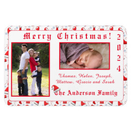 Ímã Papais noeis Boné Natal Padrão