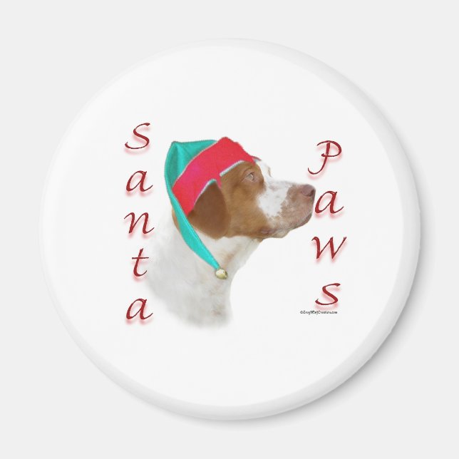 Imã Papais noeis Brittany Spaniel Paws (Frente)