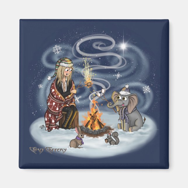 Imã Papais noeis Chris & Wilbur Fireside Amnet (Frente)