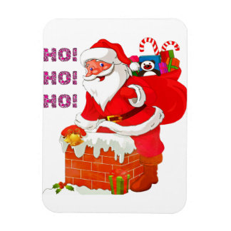 Ímã PAPAIS NOEIS COM PRESENTES DE NATAL, HO! Hei! Hei!